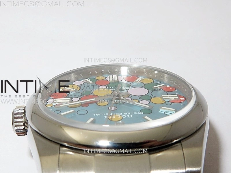 Oyster Perpetual 36mm 126000 GMF Best Turquoise Blue Celebration Motif Dial on SS Bracelet VR3230