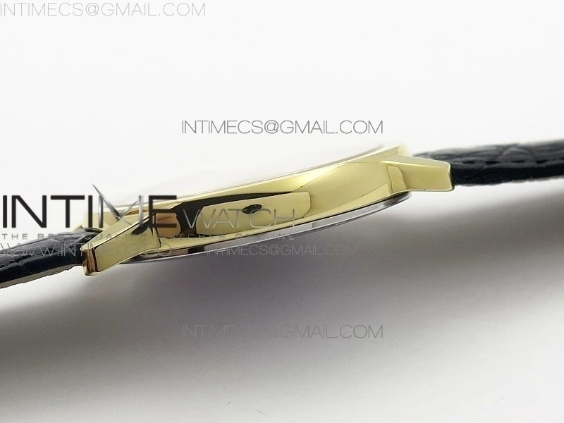 Ronde Solo de Cartier 36mm K11 YG 1:1 Best Edition White Dial on Black croco leather strap Ronda Quartz