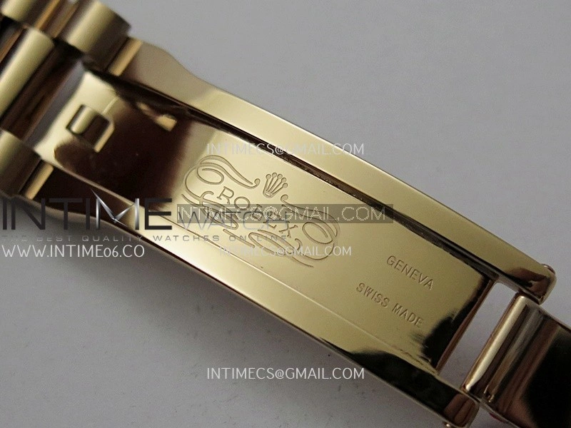 Day Date 128238 36mm RG KF 1:1 Best Edition Black Dial Diamond Marker On President Bracelet A2836