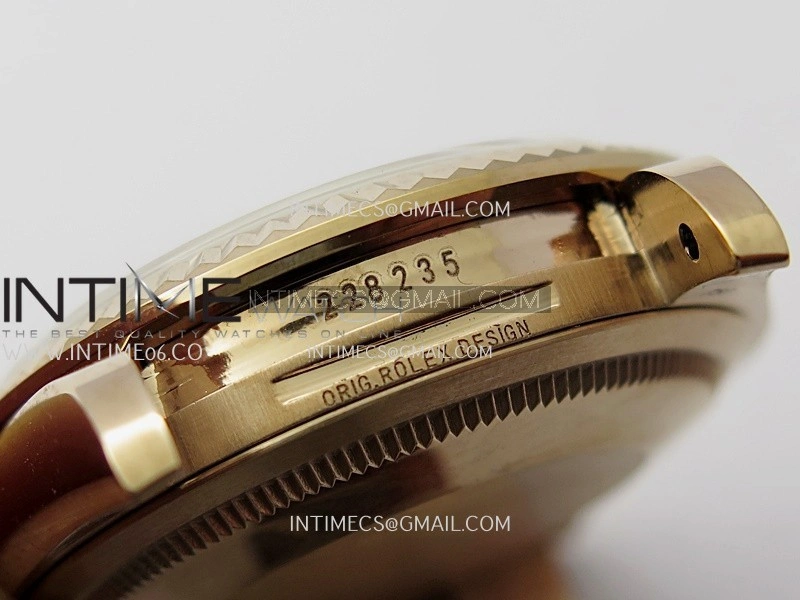 Day Date 128238 36mm RG KF 1:1 Best Edition Black Dial Diamond Marker On President Bracelet A2836