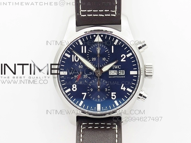 Pilot IW377714 "Le Petit Prince" ZF 1:1 Best Edition Blue Dial on Brown Leather Strap A7750