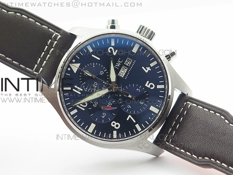 Pilot IW377714 "Le Petit Prince" ZF 1:1 Best Edition Blue Dial on Brown Leather Strap A7750