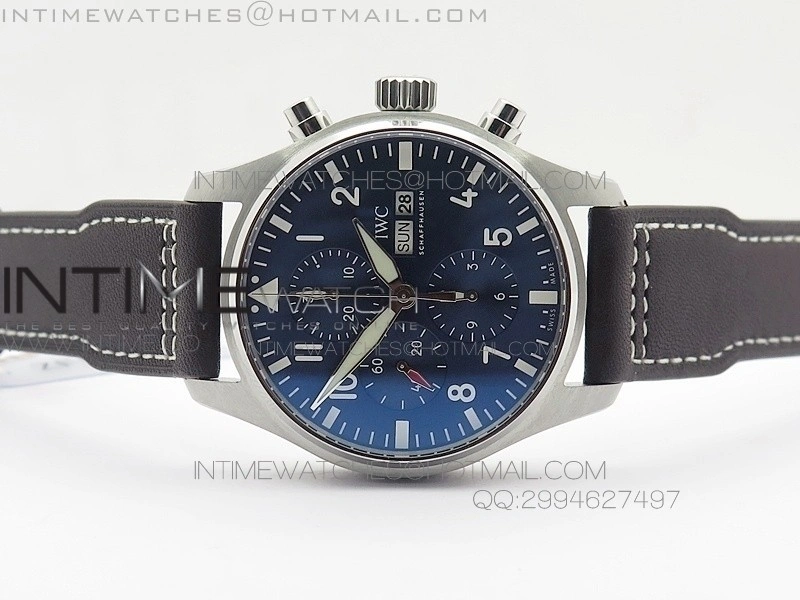 Pilot IW377714 "Le Petit Prince" ZF 1:1 Best Edition Blue Dial on Brown Leather Strap A7750