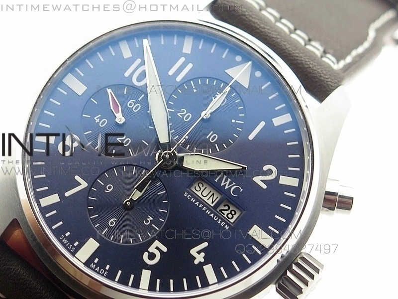 Pilot IW377714 "Le Petit Prince" ZF 1:1 Best Edition Blue Dial on Brown Leather Strap A7750