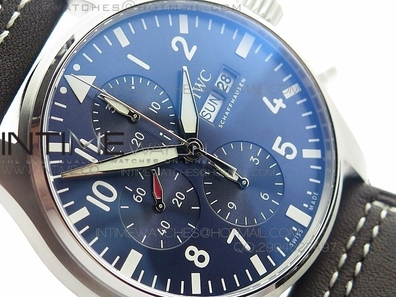 Pilot IW377714 "Le Petit Prince" ZF 1:1 Best Edition Blue Dial on Brown Leather Strap A7750