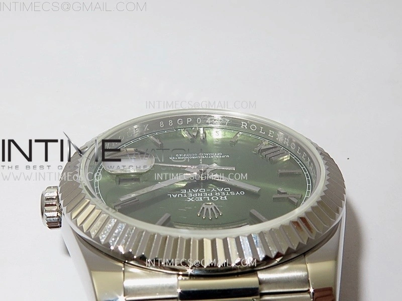 Day Date 228239 40mm KF 1:1 Best Edition Green Dial Roman Markers On President Bracelet SA3255