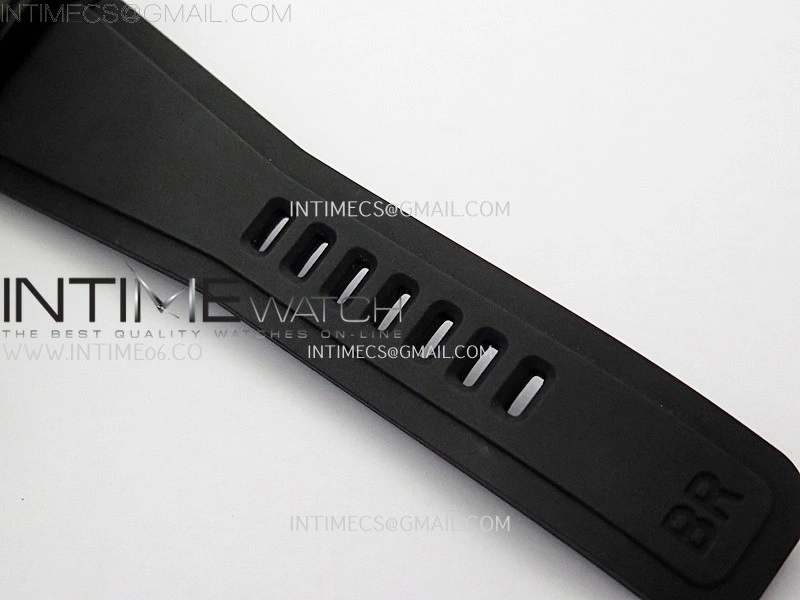 Instruments BR03A Ceramic M+F 1:1 Best Edition Horizon Blue Black Dial on Rubber Strap MIYOTA 9015