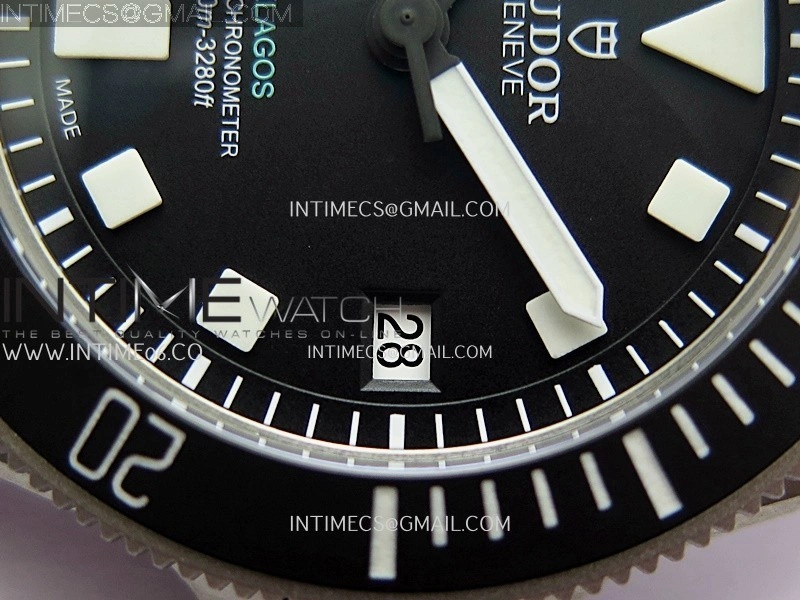 Pelagos M2543C1A 43mm Black Ceramic Ti V2 ZF 1:1 Best Edition Black Dial On Titanium Bracelet A2824
