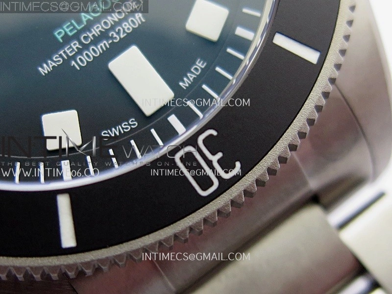 Pelagos M2543C1A 43mm Black Ceramic Ti V2 ZF 1:1 Best Edition Black Dial On Titanium Bracelet A2824