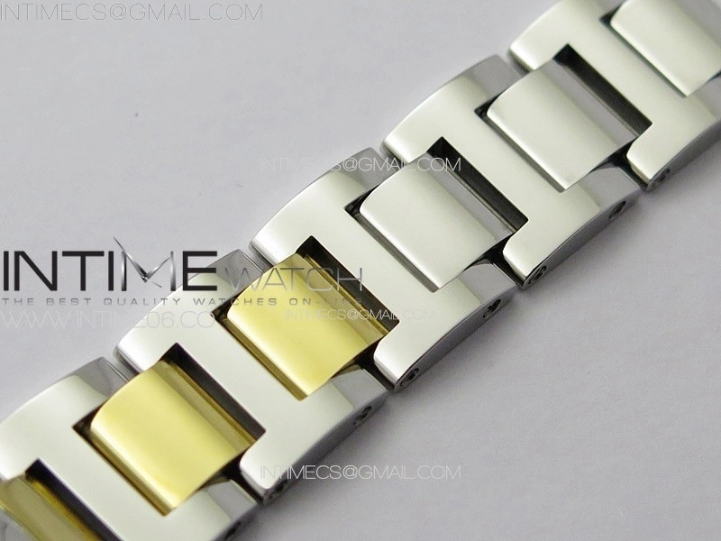 Ballon Bleu 33mm SS YG 3KF 1:1 Best Edition White Textured Dia Markers Dial on SS Bracelet A076