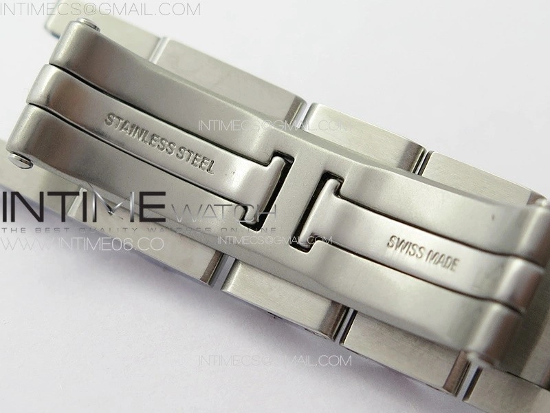Ballon Bleu 33mm SS YG 3KF 1:1 Best Edition White Textured Dia Markers Dial on SS Bracelet A076