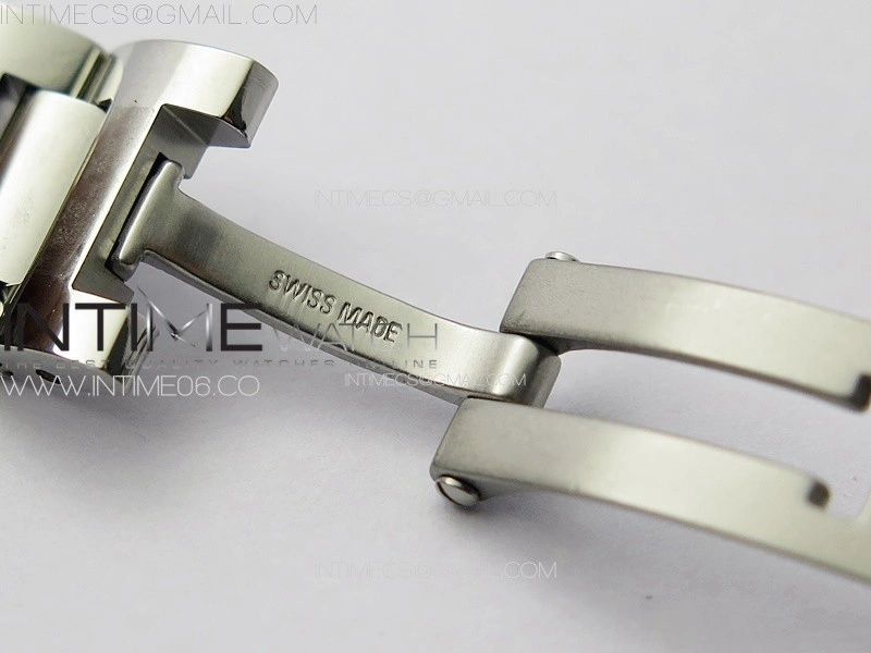 Ballon Bleu 33mm SS YG 3KF 1:1 Best Edition White Textured Dia Markers Dial on SS Bracelet A076