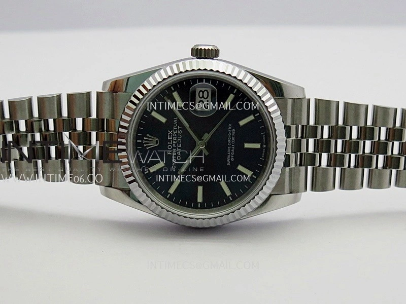 DateJust 36mm 126234 904 SS V2 QF 1:1 Best Edition Blue Dial Stick Marker On Jubilee Bracelet SH3235