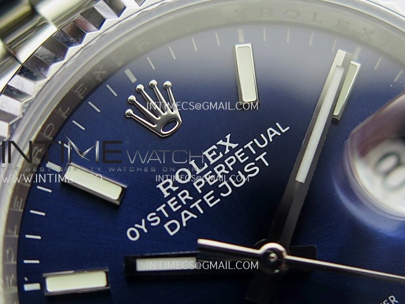 DateJust 36mm 126234 904 SS V2 QF 1:1 Best Edition Blue Dial Stick Marker On Jubilee Bracelet SH3235