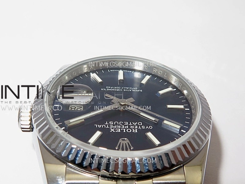 DateJust 36mm 126234 904 SS V2 QF 1:1 Best Edition Blue Dial Stick Marker On Jubilee Bracelet SH3235