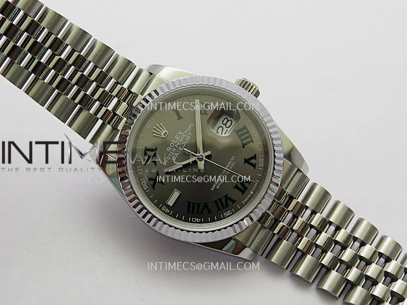 DateJust 36mm 126234 904 SS V2 QF 1:1 Best Edition Gray Dial Roman Marker On Jubilee Bracelet SH3235