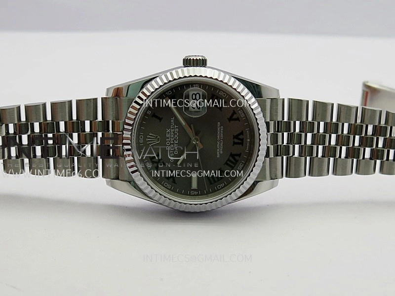 DateJust 36mm 126234 904 SS V2 QF 1:1 Best Edition Gray Dial Roman Marker On Jubilee Bracelet SH3235