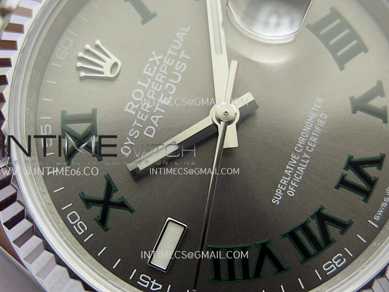 DateJust 36mm 126234 904 SS V2 QF 1:1 Best Edition Gray Dial Roman Marker On Jubilee Bracelet SH3235