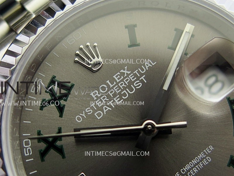 DateJust 36mm 126234 904 SS V2 QF 1:1 Best Edition Gray Dial Roman Marker On Jubilee Bracelet SH3235