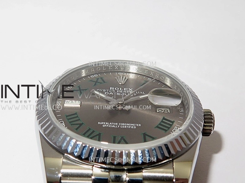 DateJust 36mm 126234 904 SS V2 QF 1:1 Best Edition Gray Dial Roman Marker On Jubilee Bracelet SH3235