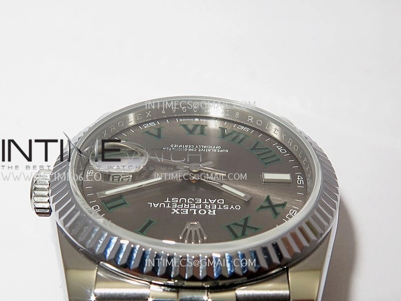 DateJust 36mm 126234 904 SS V2 QF 1:1 Best Edition Gray Dial Roman Marker On Jubilee Bracelet SH3235