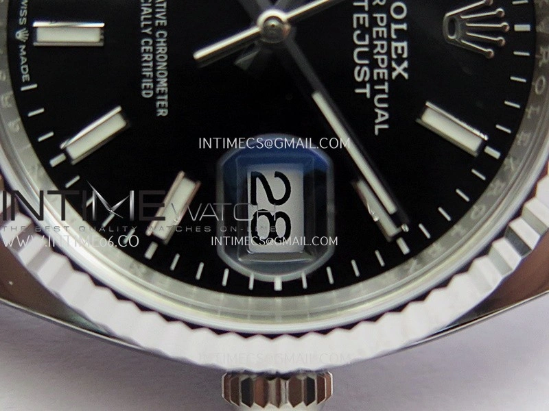 DateJust 36mm 126234 904L SS VF 1:1 Best Edition Black Dial Stick Markers On Jubilee Bracelet DD3235