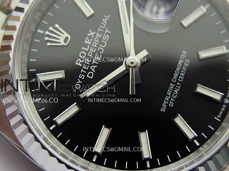DateJust 36mm 126234 904L SS VF 1:1 Best Edition Black Dial Stick Markers On Jubilee Bracelet DD3235