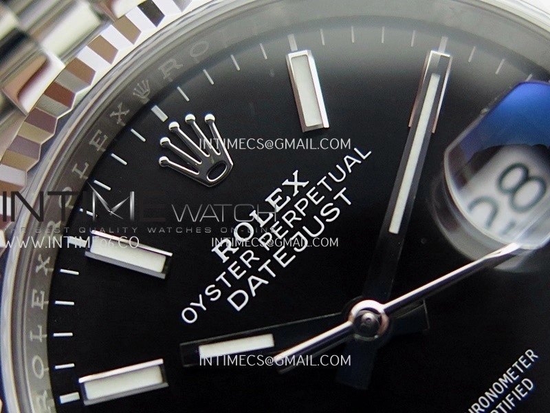 DateJust 36mm 126234 904L SS VF 1:1 Best Edition Black Dial Stick Markers On Jubilee Bracelet DD3235