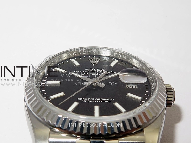 DateJust 36mm 126234 904L SS VF 1:1 Best Edition Black Dial Stick Markers On Jubilee Bracelet DD3235