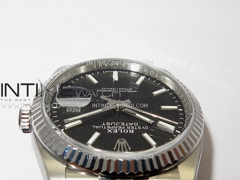 DateJust 36mm 126234 904L SS VF 1:1 Best Edition Black Dial Stick Markers On Jubilee Bracelet DD3235