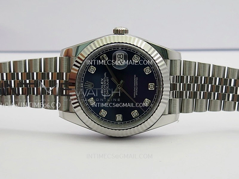 DateJust 41 126334 904L SS VF 1:1 Best Edition Blue Dial Diamond Marker On Jubilee Bracelet DD3235