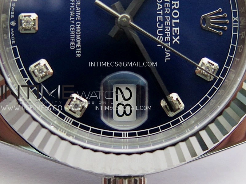 DateJust 41 126334 904L SS VF 1:1 Best Edition Blue Dial Diamond Marker On Jubilee Bracelet DD3235