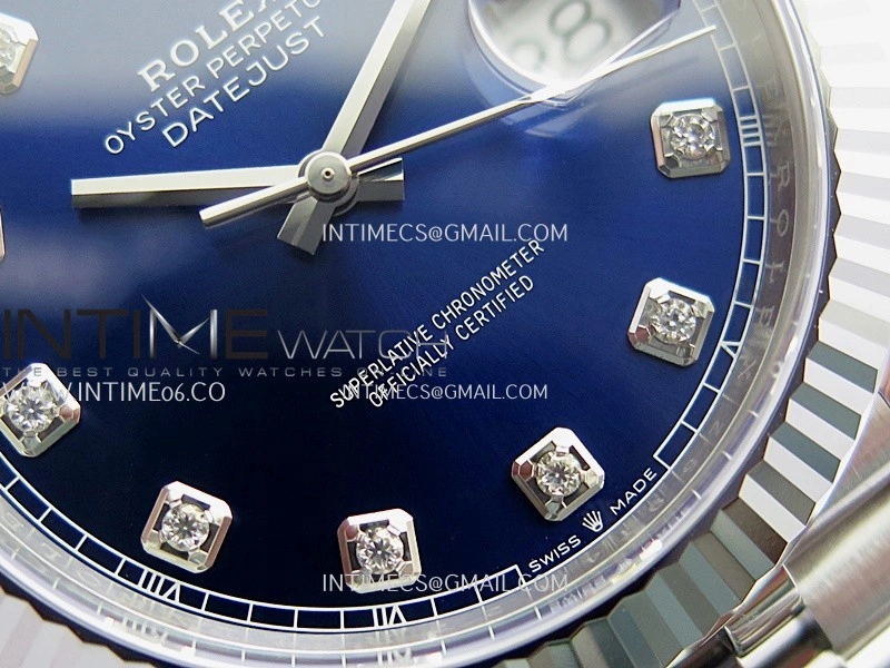 DateJust 41 126334 904L SS VF 1:1 Best Edition Blue Dial Diamond Marker On Jubilee Bracelet DD3235
