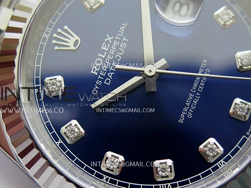 DateJust 41 126334 904L SS VF 1:1 Best Edition Blue Dial Diamond Marker On Jubilee Bracelet DD3235