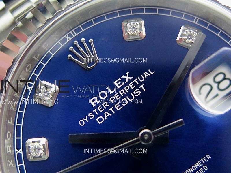 DateJust 41 126334 904L SS VF 1:1 Best Edition Blue Dial Diamond Marker On Jubilee Bracelet DD3235