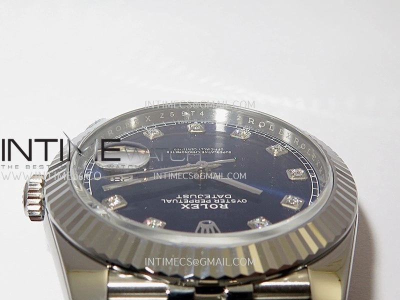 DateJust 41 126334 904L SS VF 1:1 Best Edition Blue Dial Diamond Marker On Jubilee Bracelet DD3235