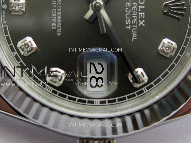 DateJust 41 126334 904L SS VF 1:1 Best Edition Gray Dial Diamond Marker On Jubilee Bracelet DD3235