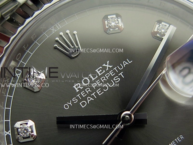 DateJust 41 126334 904L SS VF 1:1 Best Edition Gray Dial Diamond Marker On Jubilee Bracelet DD3235