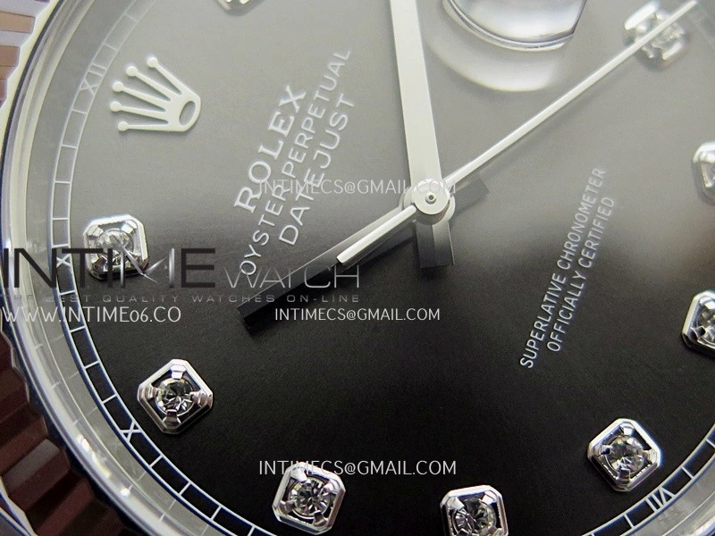 DateJust 41 126334 904L SS VF 1:1 Best Edition Gray Dial Diamond Marker On Jubilee Bracelet DD3235