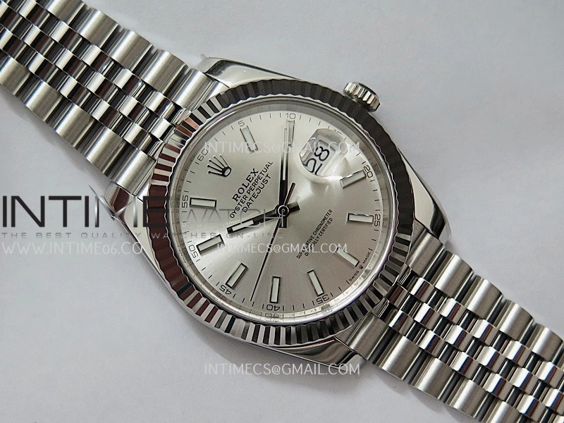 DateJust 41 126334 904L SS VF 1:1 Best Edition Silver Dial Stick Marker On Jubilee Bracelet DD3235