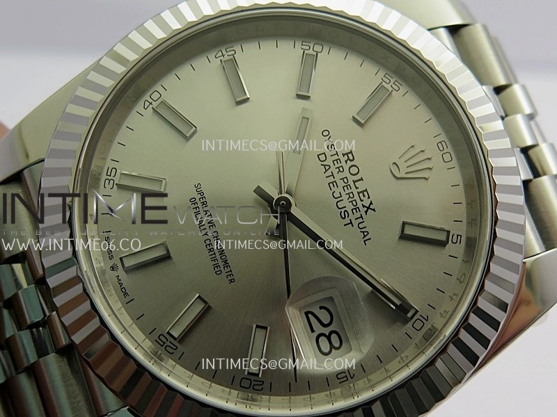 DateJust 41 126334 904L SS VF 1:1 Best Edition Silver Dial Stick Marker On Jubilee Bracelet DD3235