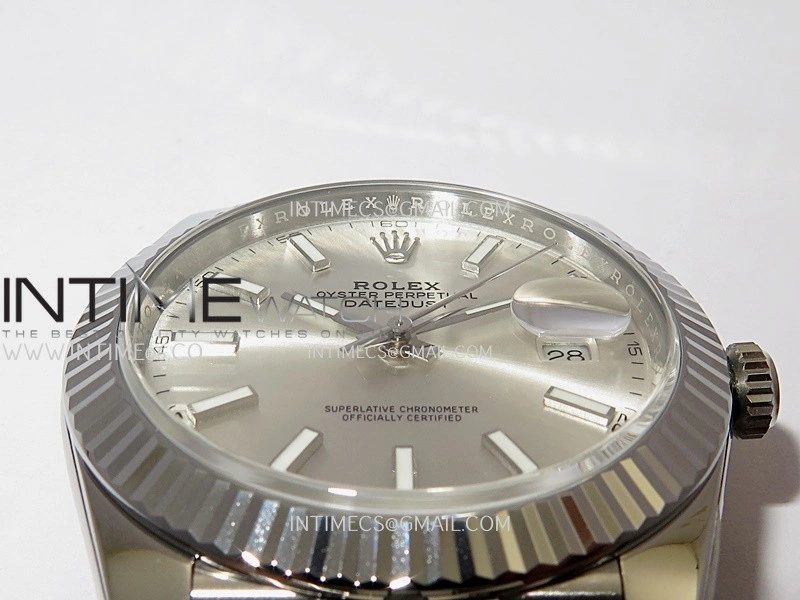 DateJust 41 126334 904L SS VF 1:1 Best Edition Silver Dial Stick Marker On Jubilee Bracelet DD3235