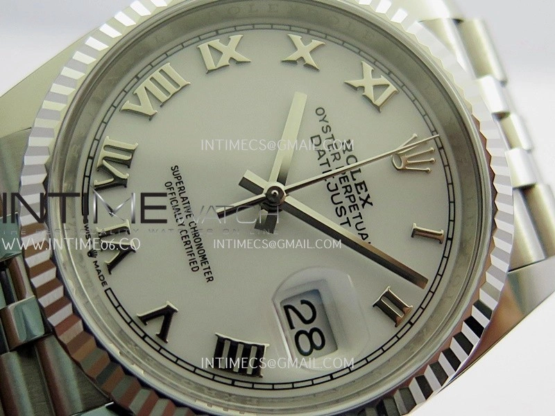 DateJust 36mm 126234 904L SS VF 1:1 Best Edition White Dial Roman Markers On Jubilee Bracelet DD3235