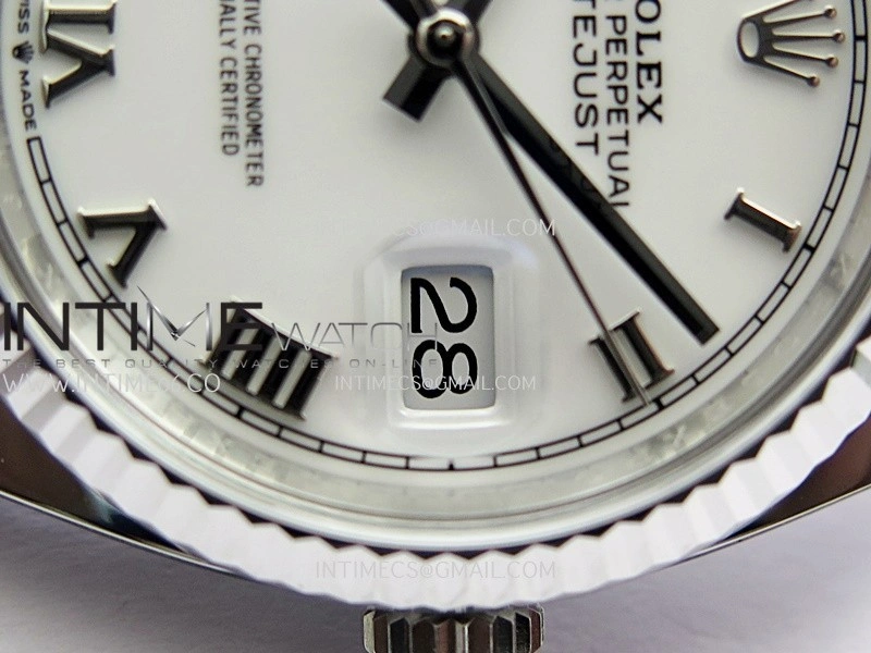 DateJust 36mm 126234 904L SS VF 1:1 Best Edition White Dial Roman Markers On Jubilee Bracelet DD3235