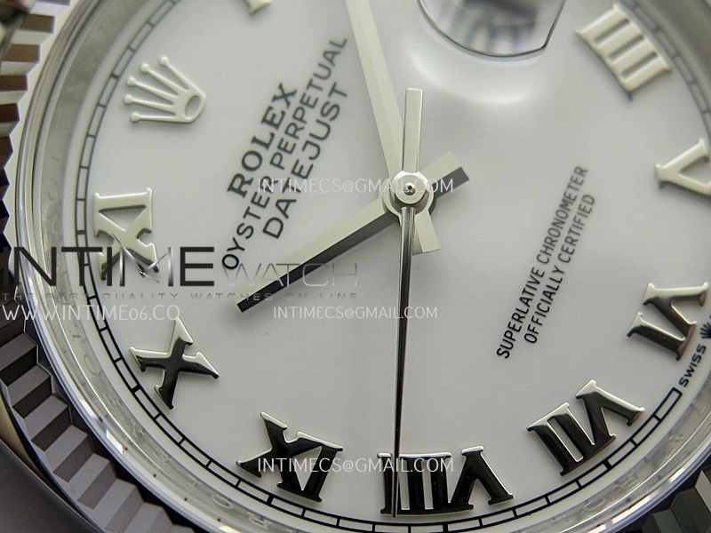 DateJust 36mm 126234 904L SS VF 1:1 Best Edition White Dial Roman Markers On Jubilee Bracelet DD3235