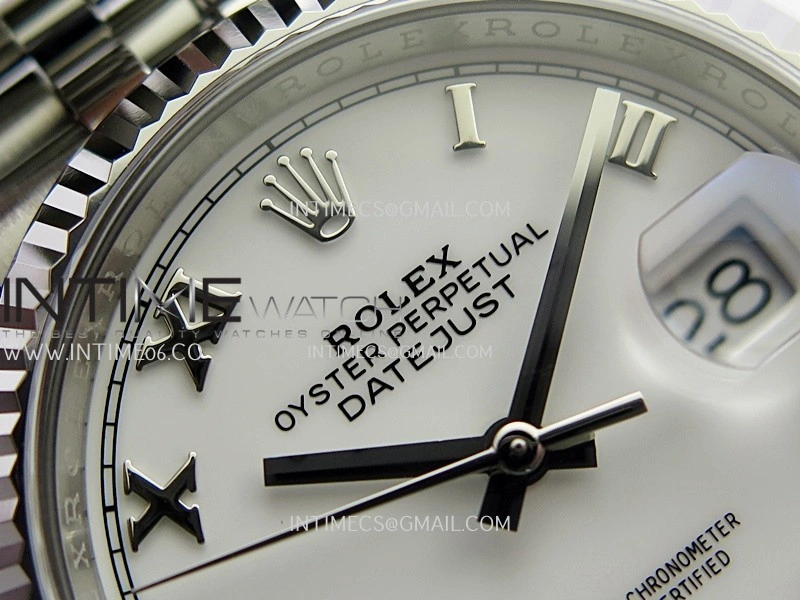 DateJust 36mm 126234 904L SS VF 1:1 Best Edition White Dial Roman Markers On Jubilee Bracelet DD3235