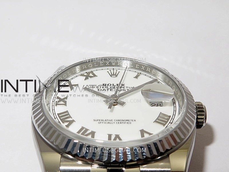 DateJust 36mm 126234 904L SS VF 1:1 Best Edition White Dial Roman Markers On Jubilee Bracelet DD3235