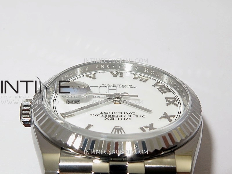 DateJust 36mm 126234 904L SS VF 1:1 Best Edition White Dial Roman Markers On Jubilee Bracelet DD3235