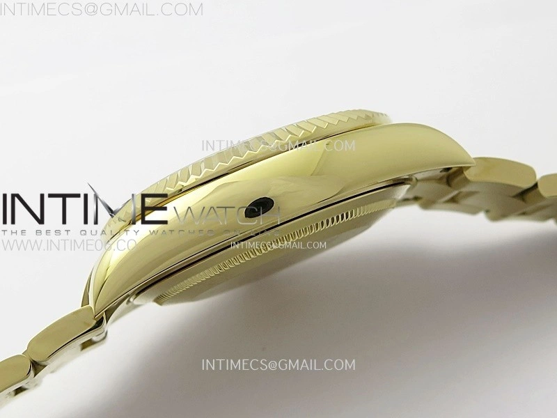 Sky-Dweller 326934 904L YG Noob 1:1 Best Edition Gold Dial on SS Oyster Bracelet Asian 23J to 9001