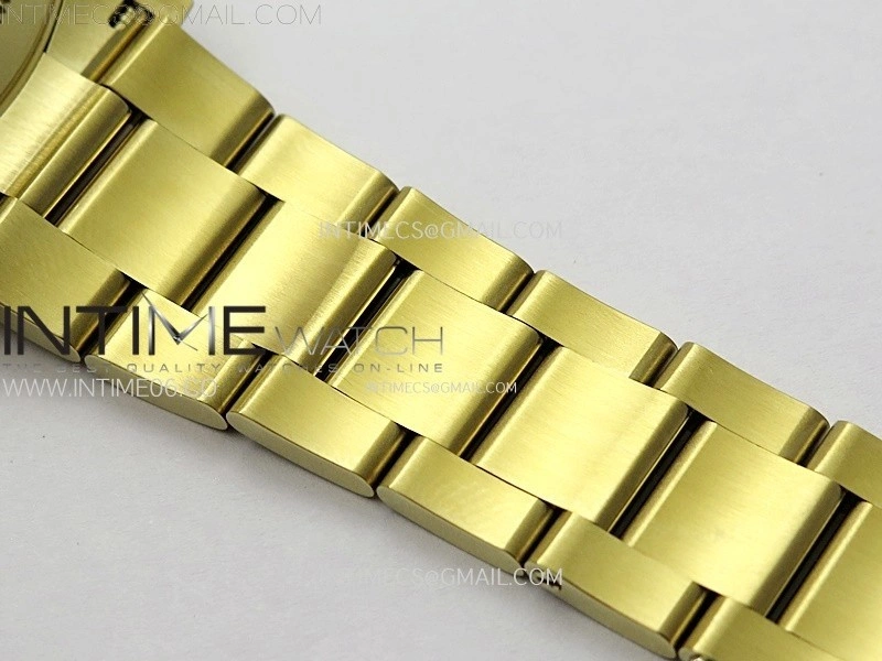 Sky-Dweller 326934 904L YG Noob 1:1 Best Edition Gold Dial on SS Oyster Bracelet Asian 23J to 9001